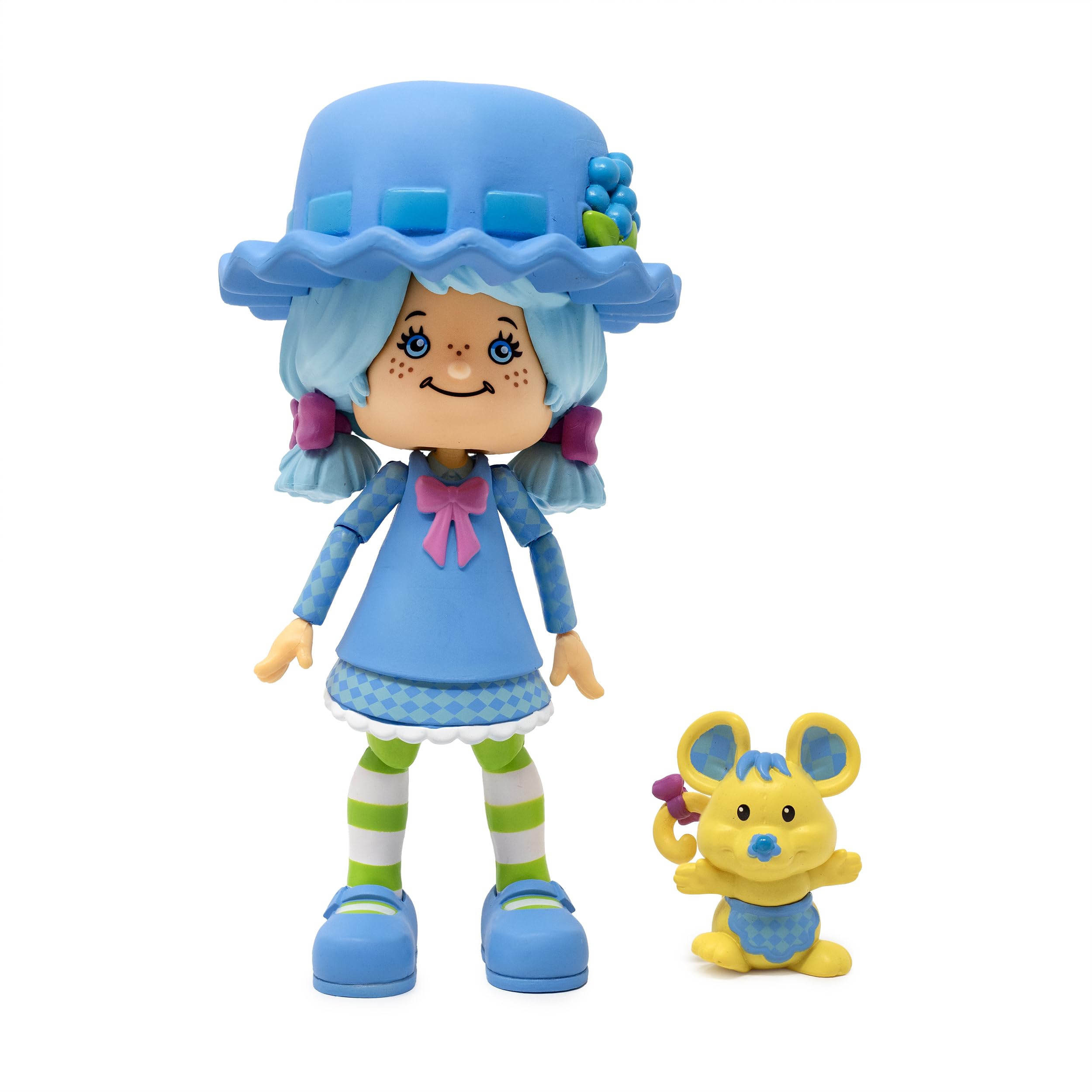 Boss Fight Studio Figurine classique Shortcake aux myrtilles - Figurine de collection parfumée avec chapeau amovible et compagnon animal - Échelle 1:12