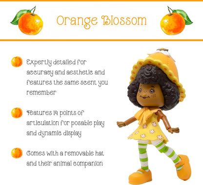 Boss Fight Studio Action figure classica con fragola e fiori d'arancio, statuetta da collezione profumata con cappello rimovibile e compagno di animali, scala 1:12