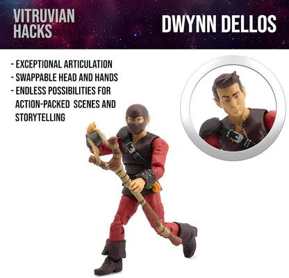 Boss Fight Studio Vitruvian H.A.C.K.S. Dwynn Dellos Halfling Scout Action Figure