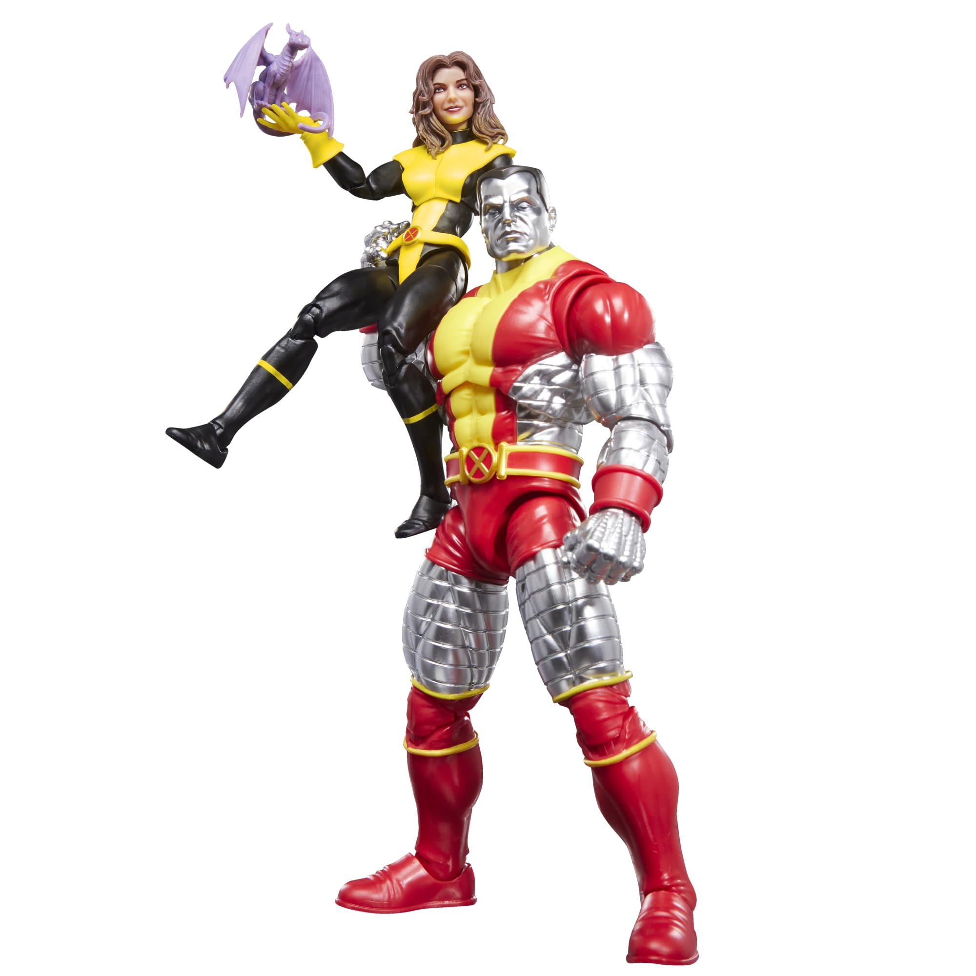 Marvel Legends Series X-Men Kitty Pryde & Marvel’s Colossus 2er-Pack, 2 von den Astonishing X-Men Comics inspirierte Action-Figuren zum Sammeln (Skala 15 cm