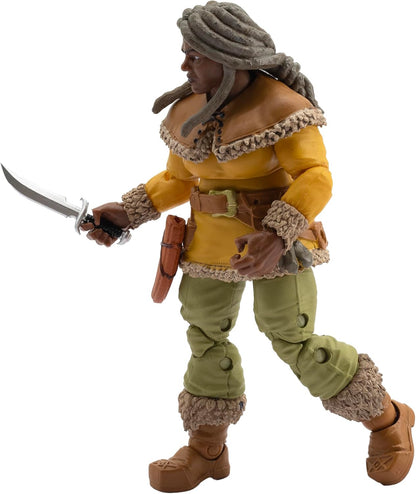 Boss Fight Studio Vitruvian H.A.C.K.S. Fantasy Series – Madam Ruskin, Dwarf Tavern Keeper Action Figure - Highly Articulated Collectible Figurine with Interchangeable Parts & Accessories - 1:18