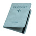Passport Holder Dual Fold PU Leather Passport Holder with Card Slot and Boarding Pass Holder for Men and Women, cyan, Pack Of 2, Classic