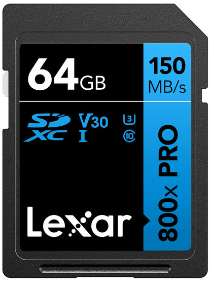 Lexar Professional 800X Pro Sd Card 64Gb