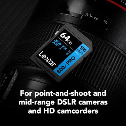 Lexar Professional 800X Pro Sd Card 64Gb