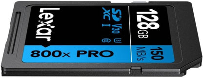 Lexar SDXC 800x Pro 128GB 150MB/s C10 V30 U3