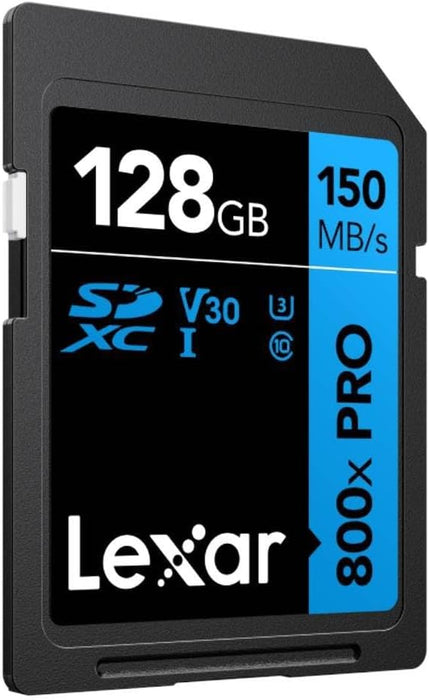 Lexar SDXC 800x Pro 128GB 150MB/s C10 V30 U3