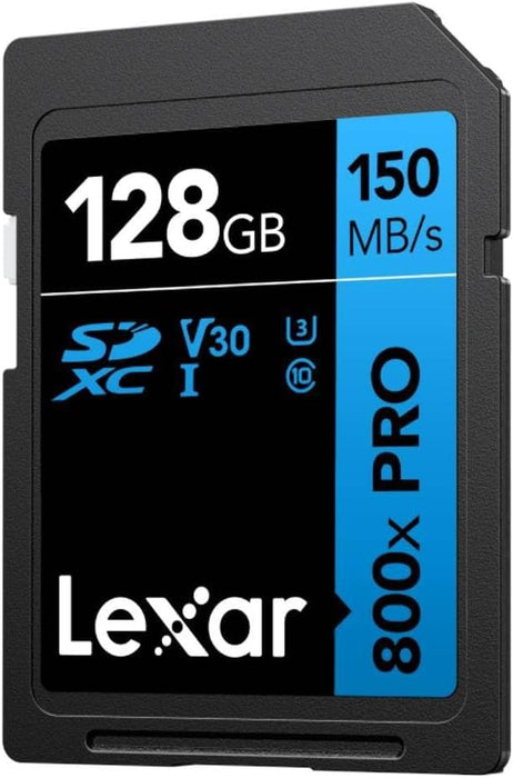 Lexar SDXC 800x Pro 128GB 150MB/s C10 V30 U3