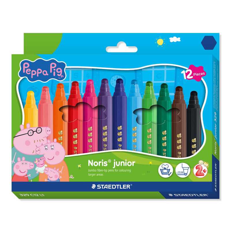 Staedtler – Peppa Pig Pens – 12 Pcs Assorted (329 C12 L1)