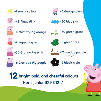 Staedtler – Peppa Pig Pens – 12 Pcs Assorted (329 C12 L1)