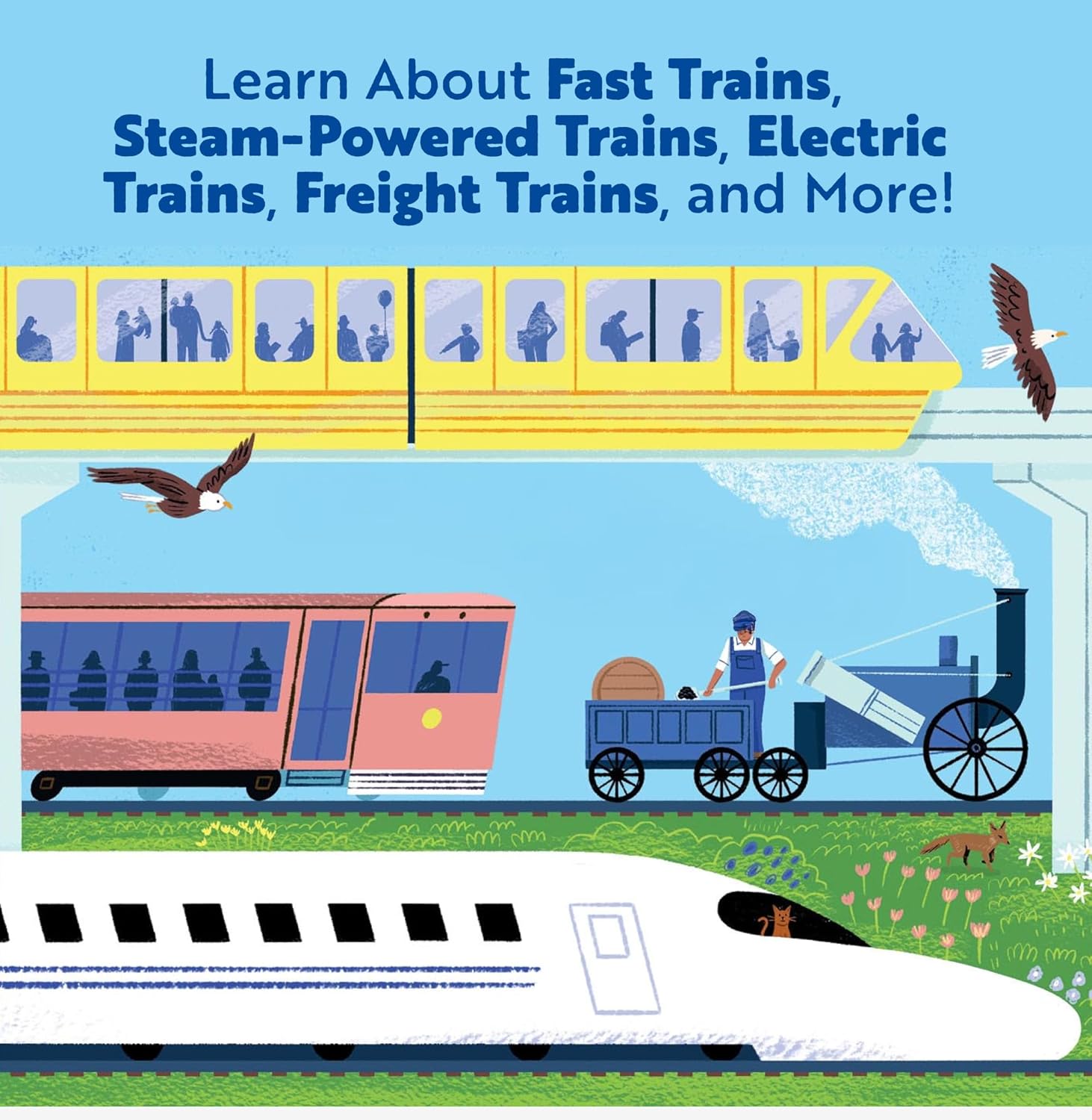 Go, Trains, Go! A Train Book for Toddlers 1-3: Train Books for Toddlers 1-3 (Things That Go