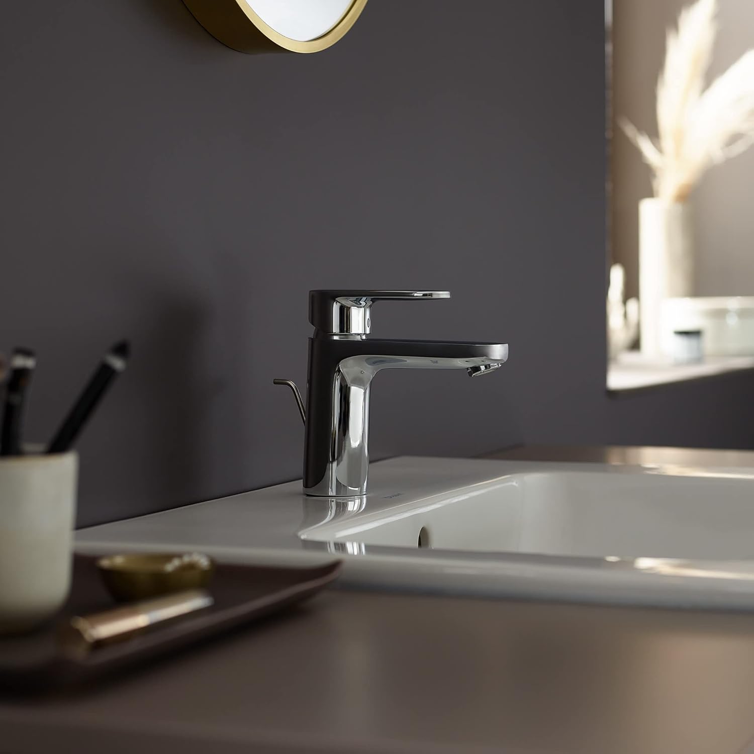 Hansgrohe Vernis Blend +Tngreeps Wastafelmengkraan 100 Coolstart Met Trekwaste Chroom