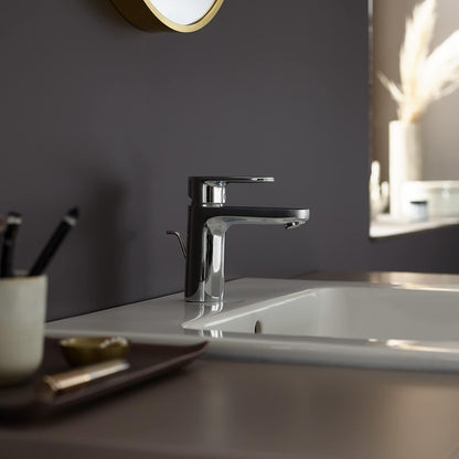 Hansgrohe Vernis Blend +Tngreeps Wastafelmengkraan 100 Coolstart Met Trekwaste Chroom
