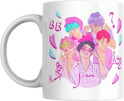 Pyramid International Kpop Dämonenjäger Saja Boys Heart Sketch Mug – Keramik Kaffeetasse 325 ml – niedliches Anime-Geschenk für Kinder und Fans – spülmaschinen- und mikrowellengeeignet – Sammlerstück