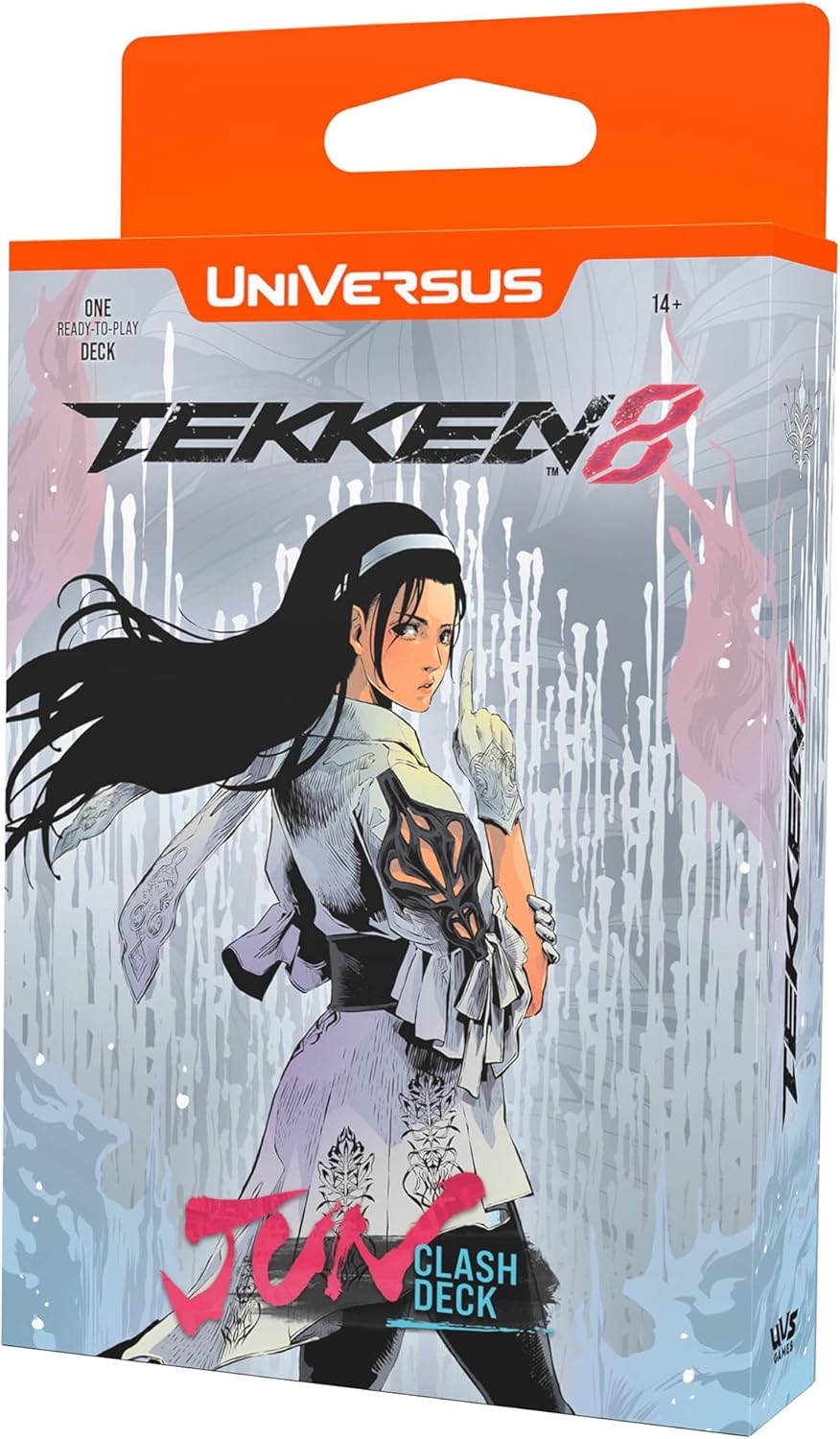 UFS Gamse UniVersus Tekken 8: Clash - Jun Ready to Play Character Deck, Collectible Card Game, Paper Play Mat, Officially Licensed