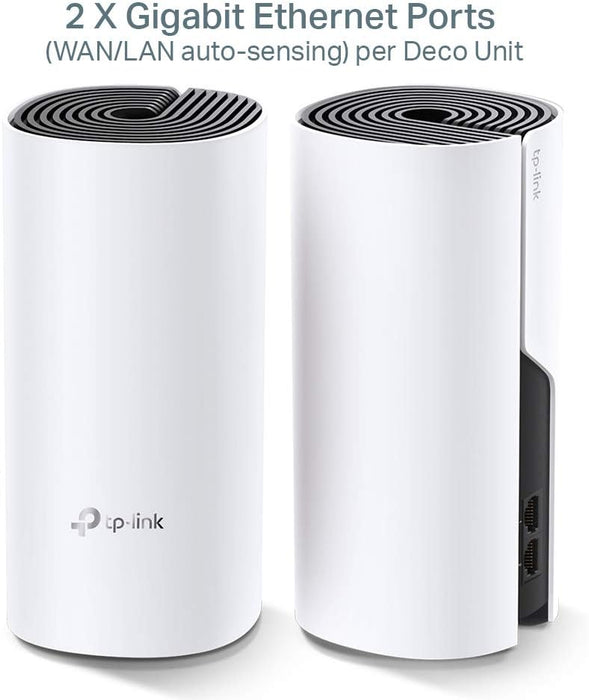 TP-Link Deco M4(2-pack) AC1200Mbps Whole Home Mesh WiFi System, Seamless & Speedy WiFi Extender Booster, Up to 2800 ft² Coverage, Work with Amazon Alexa, Router and Internet Booster Replacement