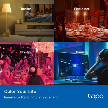 Tapo L530B - Led Light Bulb - B22 - 8.7 W (Equivalent 60 W) - Class F - 16 Million Colours - 2500-6500 K
