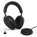 Jabra Evolve3 85 Over-Ear Wireless Bluetooth Headset with Mic and Wireless Charging Stand for Work, USB-A, AI Voice Call Technology, Adaptive ANC, 25-Hour Battery, Works with Meeting Apps, Black
