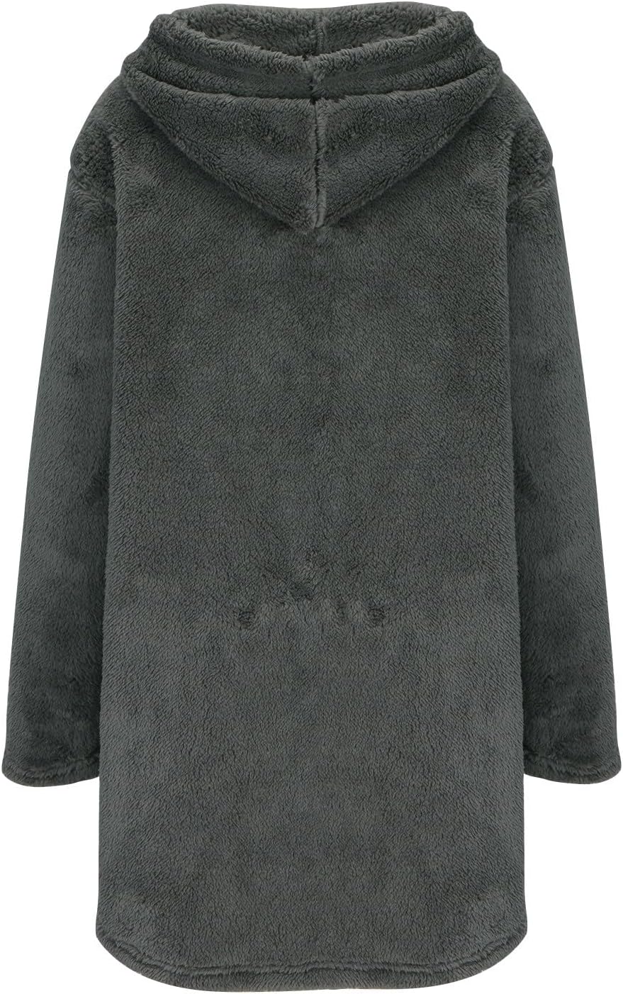 Plus Size Long Winter Coats Coats and Jackets Fall Jackets 2024 Trendy with Hood Long Sweater Coats for Women, Gray, Large