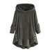 Plus Size Long Winter Coats Coats and Jackets Fall Jackets 2024 Trendy with Hood Long Sweater Coats for Women, Gray, Large