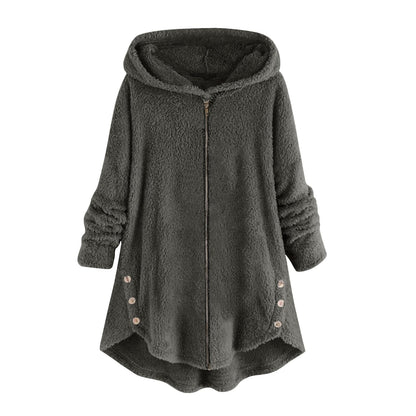 Plus Size Long Winter Coats Coats and Jackets Fall Jackets 2024 Trendy with Hood Long Sweater Coats for Women, Gray, Large