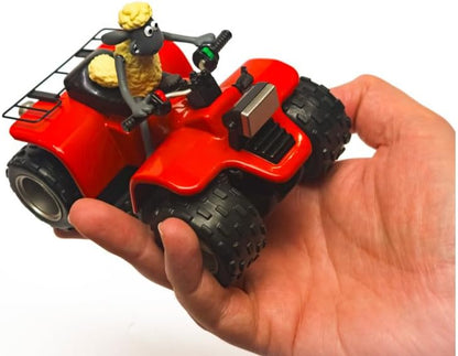 Corgi CC81001 Shaun the Sheep - Shaun Quad Bike Die-Cast Model, Collectible Character Models with Quadbike, Diecast Model Vehicles for Kids and Collectors