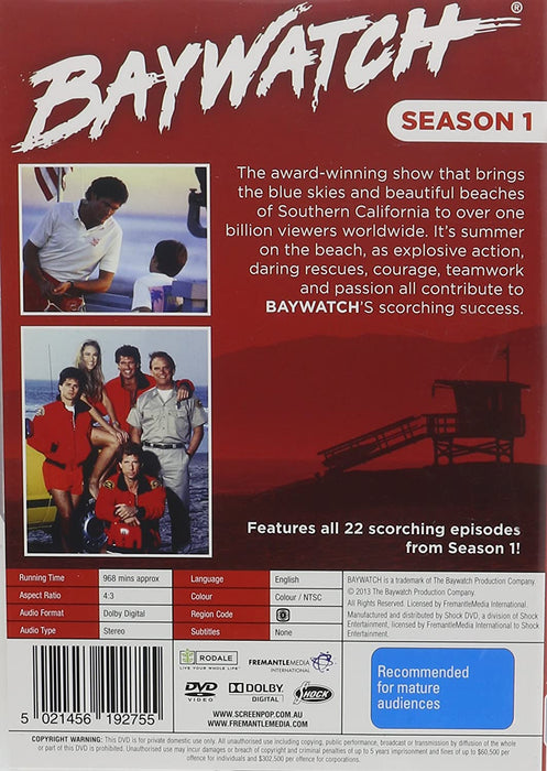 Baywatch: Season 1 (6 Discs) DVD