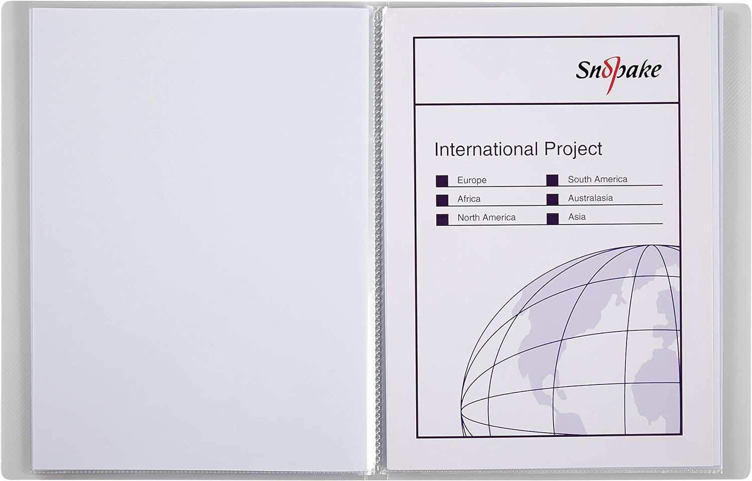 Snopake A5 Presentation Display Book 20 Pockets – Clear