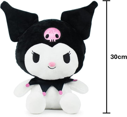 Hello Kitty Kuromi Plush, 30cm Soft Toy, Cute Kuromi Character Doll, Official Licensed Sanrio Merchandise, for Fans, Collectors and Children, Suitable for Ages 4+