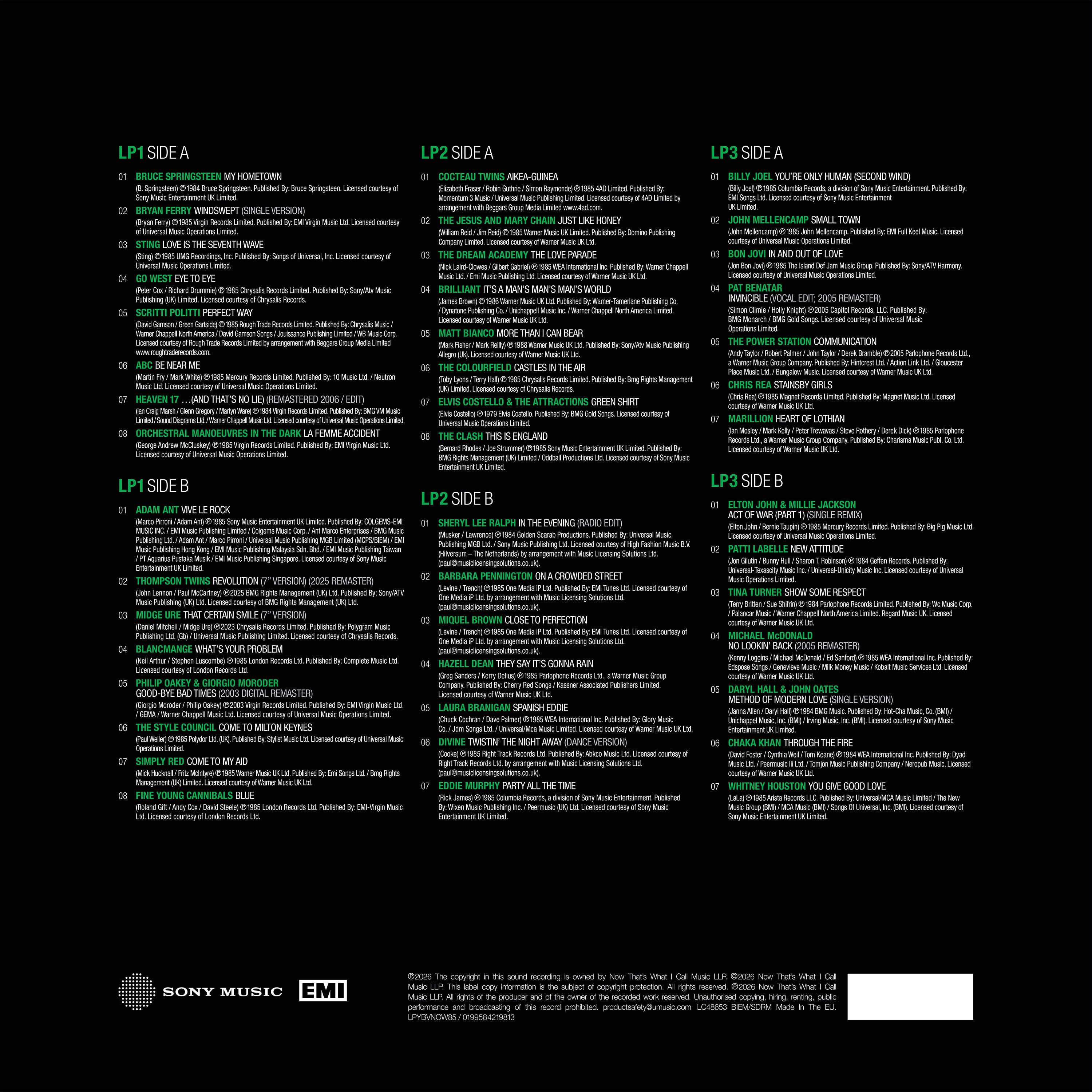 Now Yearbook - The Vault 1985