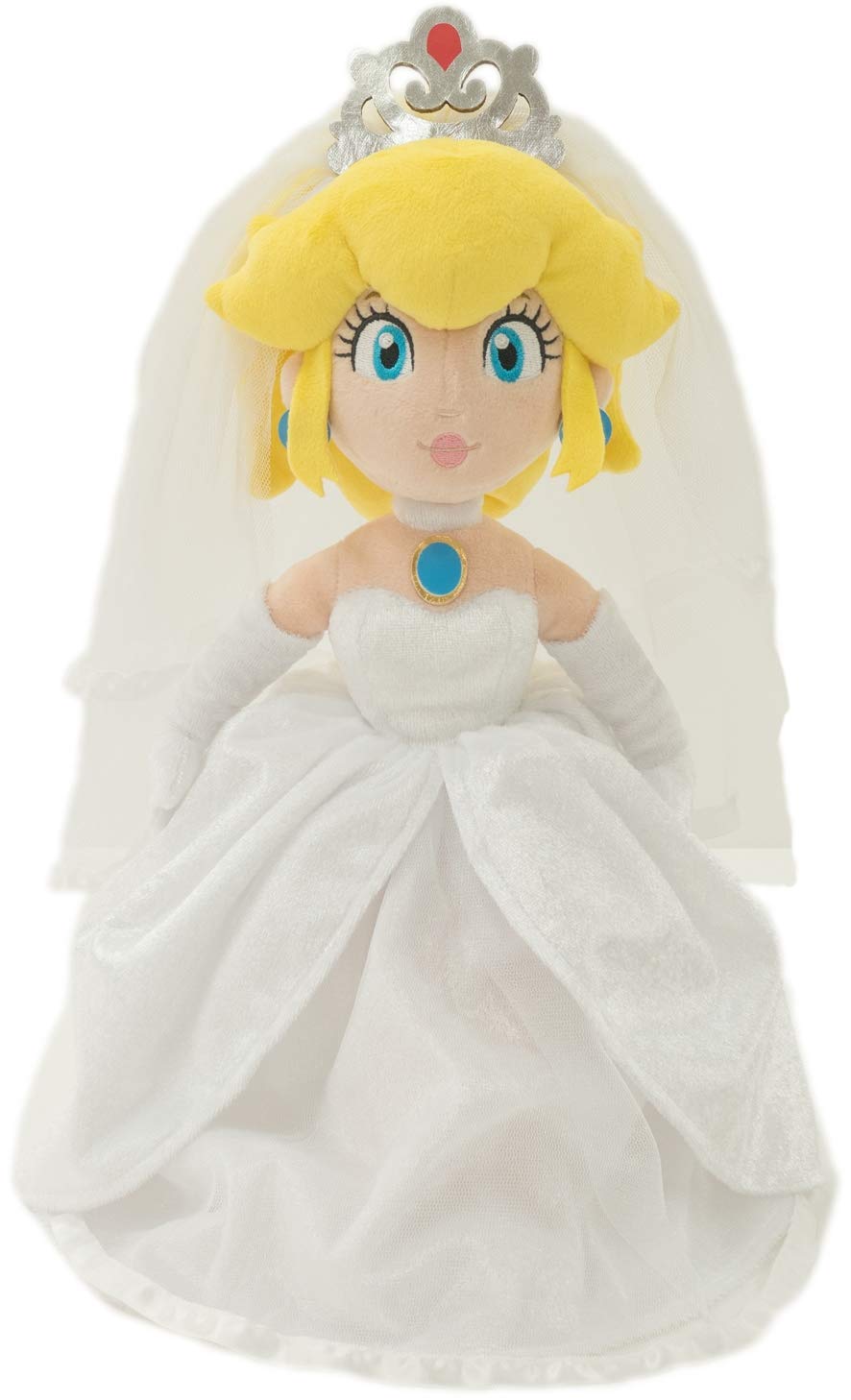 Super Mario Plush Figure Princess Peach Wedding 40 Cm
