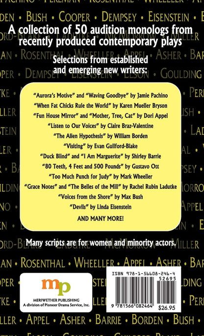 Audition Monologs for Student Actors--Volume 2