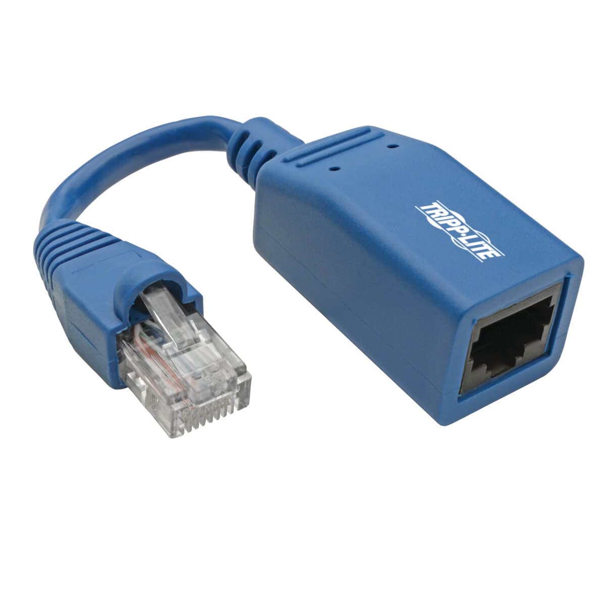 Tripp Lite Adaptador de Cable de Consola Rollover Cisco , (M/H) - RJ45 a RJ45, Azul, 127 mm  - Cable de red ((M/H) - RJ45 a RJ45, Azul, 127 mm , 0,127 m, Cat6, RJ-45, RJ-45, Azul