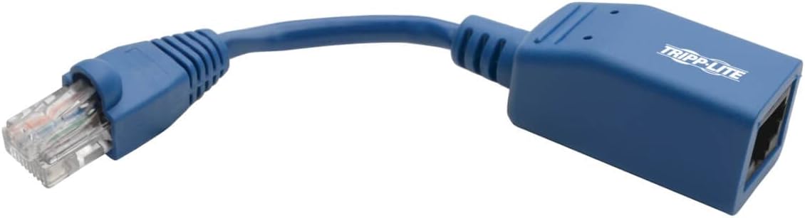 Tripp Lite Adaptador de Cable de Consola Rollover Cisco , (M/H) - RJ45 a RJ45, Azul, 127 mm  - Cable de red ((M/H) - RJ45 a RJ45, Azul, 127 mm , 0,127 m, Cat6, RJ-45, RJ-45, Azul