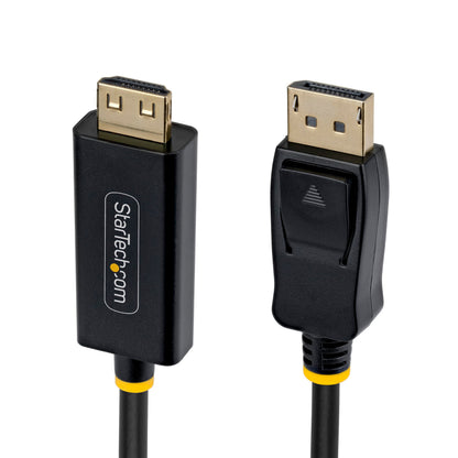 StarTech Cavo Adattatore DisplayPort a HDMI da 4,6 m con Connettori a Presa Rinforzata, 4K 60Hz HDR, Convertitore Unidirezionale DP a HDMI per Lenovo, Dell, HP