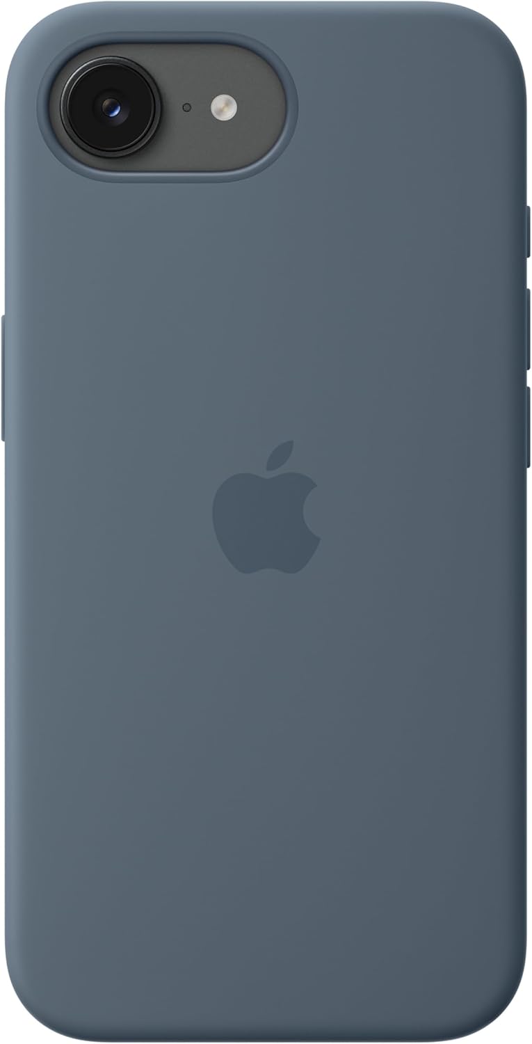 Apple - Back Cover For Mobile Phone - Magsafe Compatibility - Silicone - Anchor Blue - For Iphone 17E