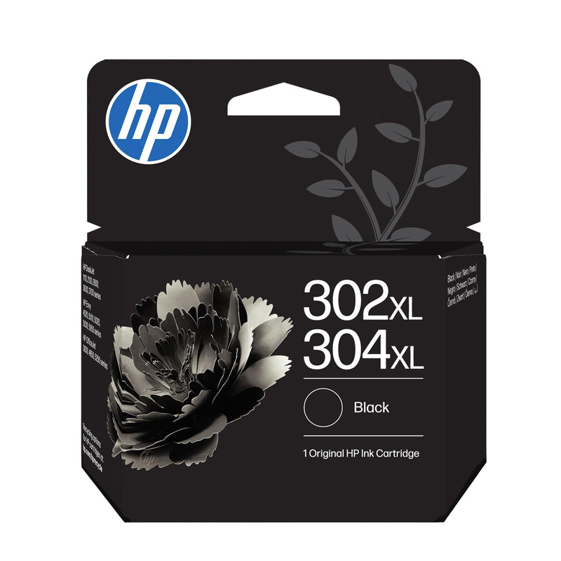 HP 302XL/304XL High Yield Black Original Ink Cartridge (B7RT9AE) - Works DeskJet 1110, 2130, 3630, 2600 & 3700 series, OfficeJet 3830, 4650 series, ENVY 4520 series, 5020, 5030, 5032