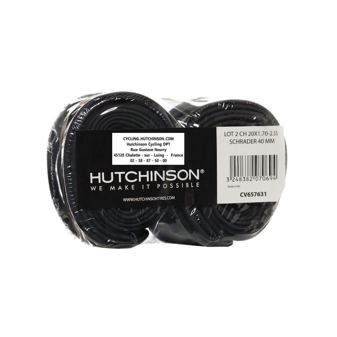 Hutchinson Twin Pack Tubes Set of 2 (20 x 1.70 - 2.35, 40mm Schrader)