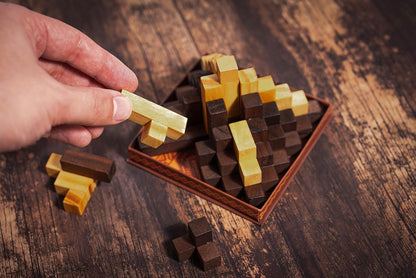 Professor Puzzle Myths & Legends El Dorado | Wooden Brainteaser Inspired by South American Myth | Build the Golden Temple | Mechanical Puzzle Gift for Adults & Teens