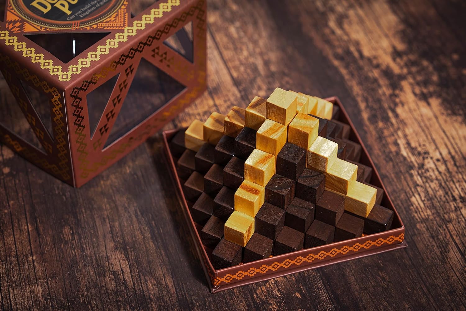 Professor Puzzle Myths & Legends El Dorado | Wooden Brainteaser Inspired by South American Myth | Build the Golden Temple | Mechanical Puzzle Gift for Adults & Teens