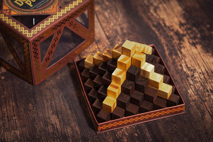 Professor Puzzle Myths & Legends El Dorado | Wooden Brainteaser Inspired by South American Myth | Build the Golden Temple | Mechanical Puzzle Gift for Adults & Teens