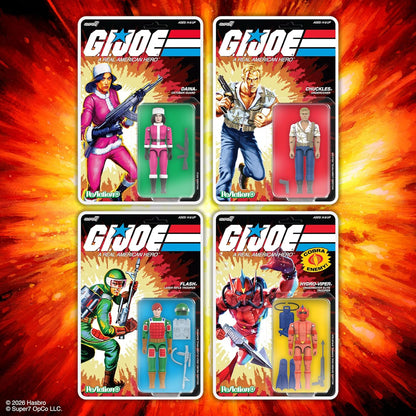 Super7 G.I. Joe Reaction+ Wave 07 Figurine d'action Daina (Dessin animé