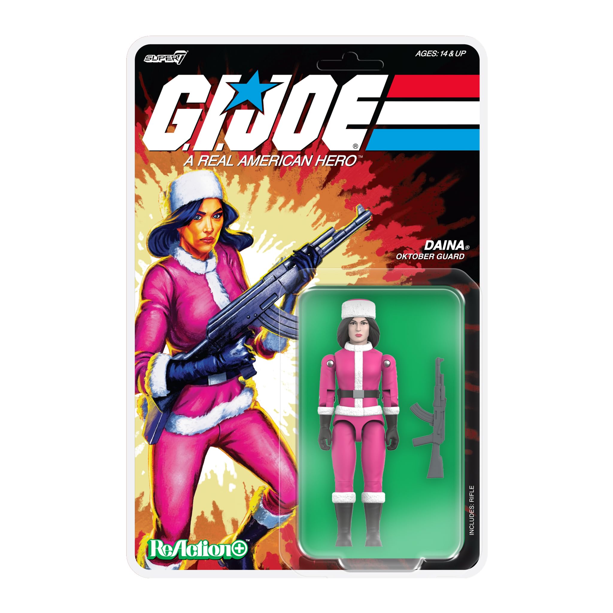 Super7 G.I. Joe Reaction+ Wave 07 Figurine d'action Daina (Dessin animé