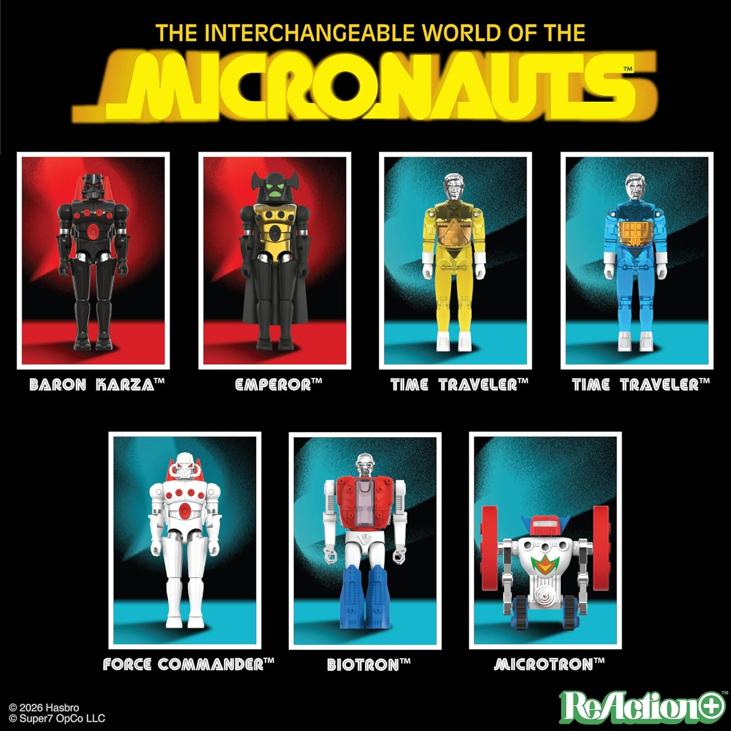 Super7 Reaction+ Micronauts Emperor - 4" Micronauts Action Figure with Accessories - Classic Sci-Fi Collectibles and Retro Toys