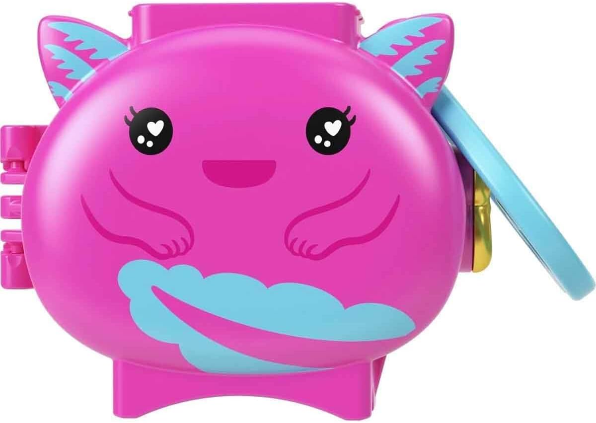 Polly Pocket Collectible Axolotl Pet Compact Playset for Girls Ages 4 and Up