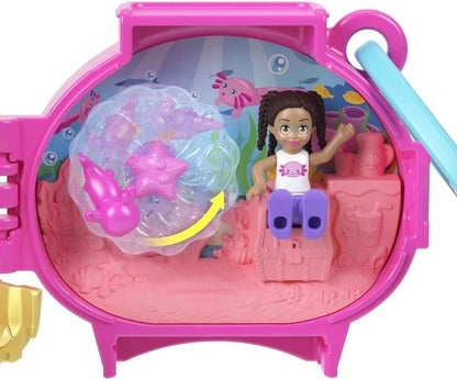 Polly Pocket Collectible Axolotl Pet Compact Playset for Girls Ages 4 and Up