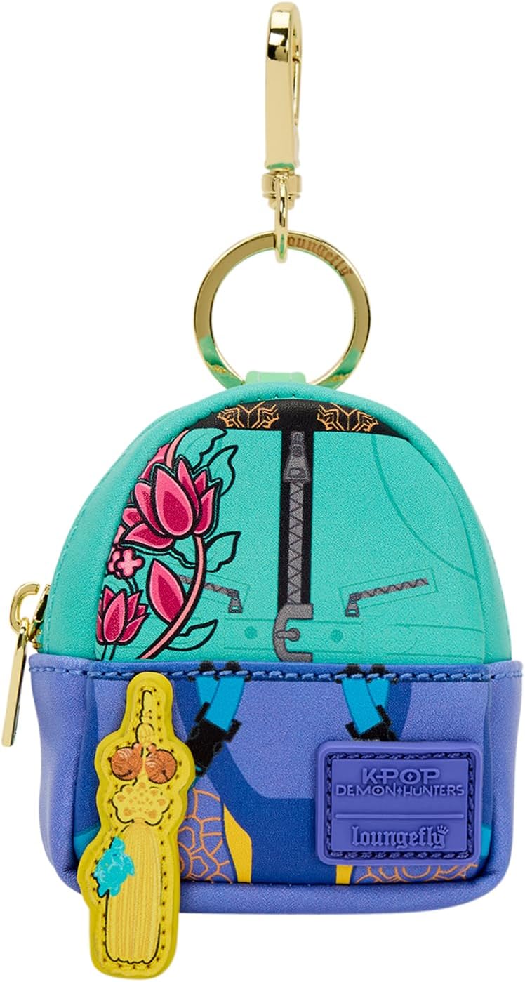 Loungefly Backpack Bag Charm: Netflix - KPOP Demon Hunters - Rumi, Derpy, Saja Boys and more - Mystery Box - 1 of 6 to collect - Styles may vary - Cute Collectables - Gift Idea - Official Merchandise, Loungefly KPOP Demon Hunters Rugzakhanger, Mystery Box