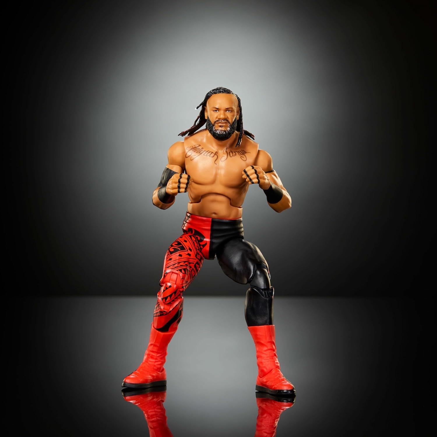 Mattel WWE Elite Action Figure & Accessories, Series #125 Set, 6-inch Collectible Jacob Fatu with 25 Articulation Points & Swappable Hands