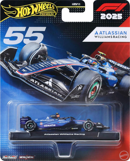 Hot Wheels 1:64 Scale Premium Die-Cast Formula 1 Collectible Toy Race Car with Real Riders Tires & Metal/Metal Body & Chassis (Styles May Vary