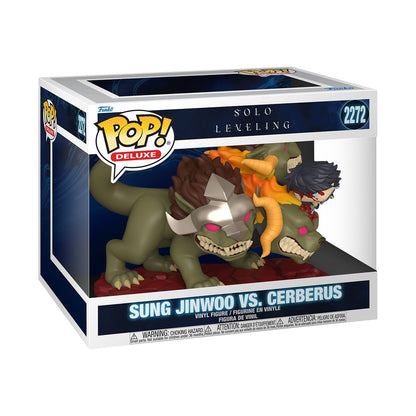Funko POP! Deluxe: Solo Leveling Season 1 - Jinwoo Vs Cerberus - Collectable Vinyl Figure - Gift Idea - Official Merchandise - Toys For Kids & Adults - Model Figure for Collectors and Display