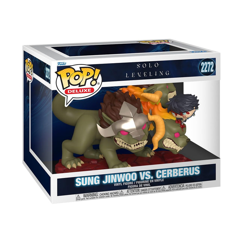 Funko POP! Deluxe: Solo Leveling Season 1 - Jinwoo Vs Cerberus - Collectable Vinyl Figure - Gift Idea - Official Merchandise - Toys For Kids & Adults - Model Figure for Collectors and Display